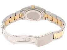 P番　ROLEX　ロレックス　デイトジャスト　16203　YG/SS　シャンパン　自動巻き　ユニセックス2143000716446【432】