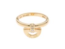 CELINE　 セリーヌ　 リング　K18ゴールド　ダイヤモンド0.03ct　 重さ約3.0g　サイズ＃11.5号  【472】YN