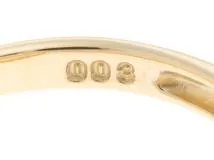 CELINE　 セリーヌ　 リング　K18ゴールド　ダイヤモンド0.03ct　 重さ約3.0g　サイズ＃11.5号  【472】YN