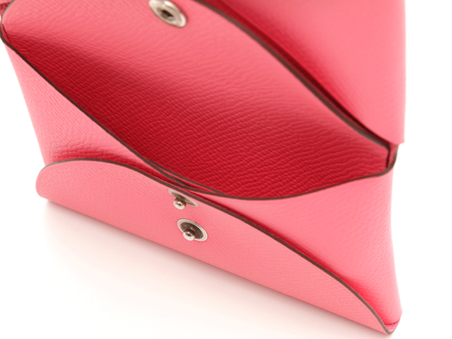 HERMES エルメス カルヴィ デュオ ローズアザレ/SV金具 ヴォー