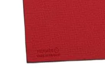 Hermès　エルメス　ハート プティ・アッシュチャーム　ブラウン/レッド　ヴォーエプソン/トゴ【472】L