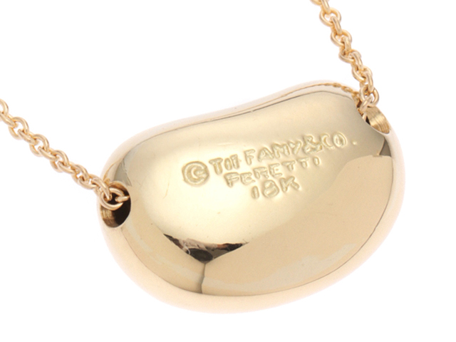 TIFFANY＆CO ティファニー ビーン ネックレス K18 イエロー