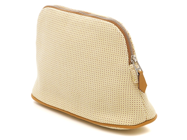 Hermès　エルメス　クレイジーH　ボリードポーチMM　シトロン／オークル　シルバー金具　【471】L