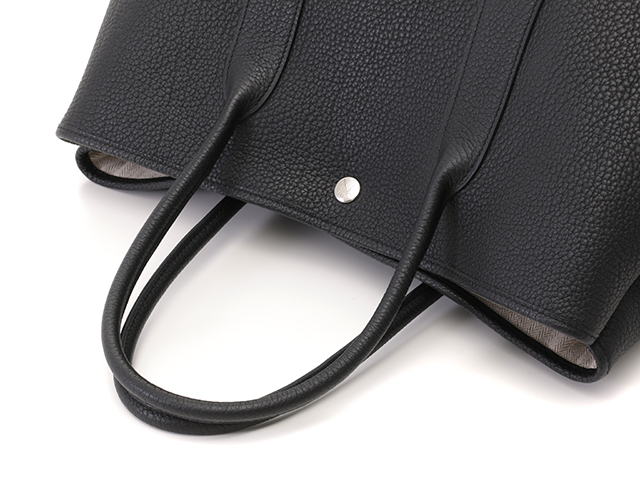HERMES エルメス ガーデンパーティPM ブラック シルバー金具 ネゴンダ