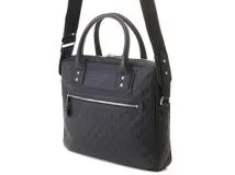 GUCCI グッチ グッチシマ 2WAYバッグ ネイビー レザー 328937