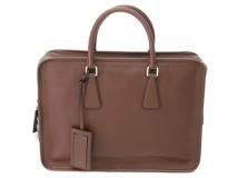 PRADA　プラダ　ブリーフケース ブラウン サフィアーノ　VS0364【431】2143000719423