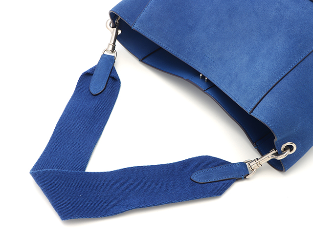 CELINE セリーヌ サングルバケット ミディアム ショルダー ブルー