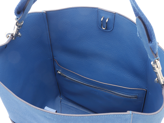 CELINE セリーヌ サングルバケット ミディアム ショルダー ブルー