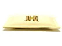 HERMES エルメス　フラットポーチGM　シトロン / オークル　103608M 05新品同様品【472】AH