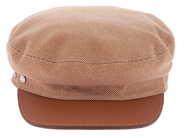 新品　HERMES キャップ　帽子　58 エルメス　ボルドー HERMES エルメス 帽子 ヴォーバン・キャップ トワルアッシュ