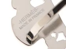HERMES　エルメス スカーフリング  ブリッド ドゥ ガラ シルバーカラー　Brides de Gala ブリッド・ドゥ・ガラ　【472】ＡＨ