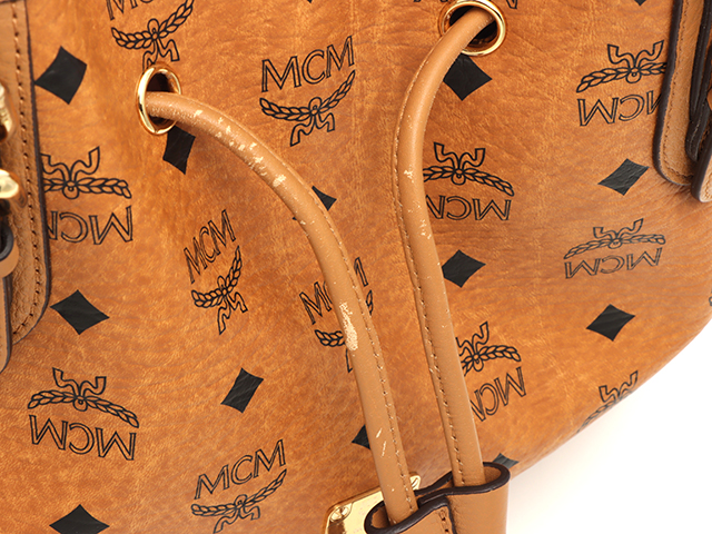 MCM エムシーエム ヴィセトス ハンドバッグ 2WAYショルダーバッグ PVC  