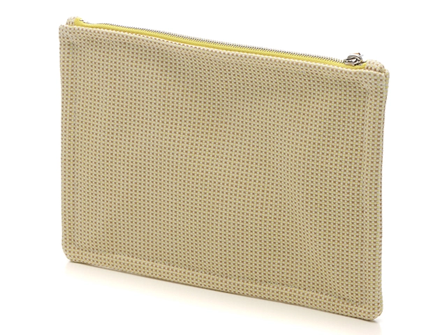 HERMES エルメス フラットポーチ フォーブル・コーナーPM シトロン/オークル【430】2143000723208