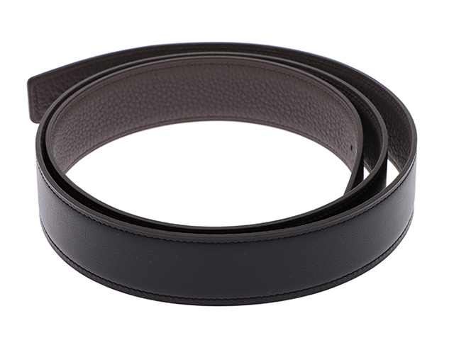 HERMES エルメス Hギヨシェベルト 32mm ブラック エタン SV