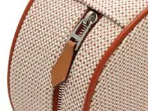 HERMES　エルメス ポーチ エヴァジオン コニャック/SV　キャンバス　【430】2143000723581