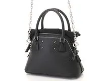 MAISON MARGIELA メゾンマルジェラ 5ACマイクロバッグ ブラック レザー