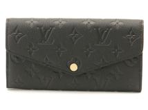 LOUIS VUITTON ルイヴィトン 長財布 ポルトフォイユ･サラ モノグラム･アンプラント ノワール M82257【473】