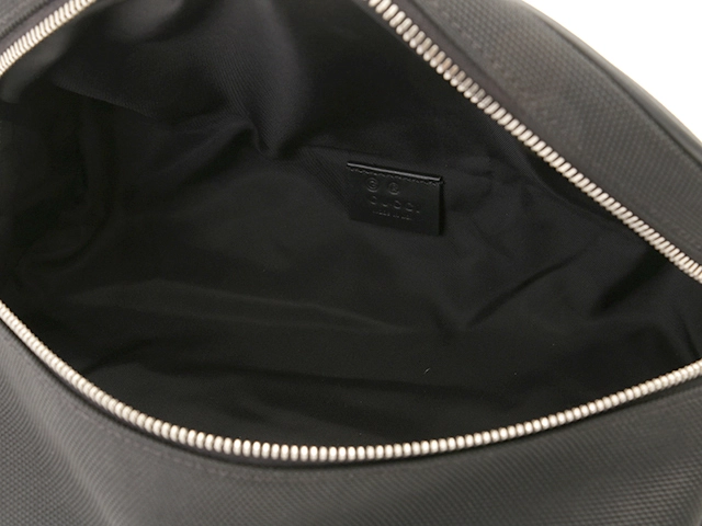 GUCCI　グッチ　シェリーライン ボディバッグ　ブラック　キャンバス/レザー　630920【431】 2143000725455