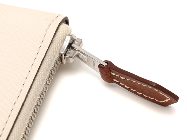 HERMES　エルメス　アザップシルクインコインケース　ナタ　ヴォーエプソン　シルバー金具　U刻印（2022年頃）【433】2143000725721