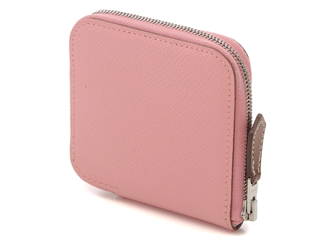 HERMES　エルメス　アザップシルクインコインケース　ローズコンフェッティ　SV　ヴォーエプソン　シルク　Y刻印（2020年頃製造）【431】2143000726278