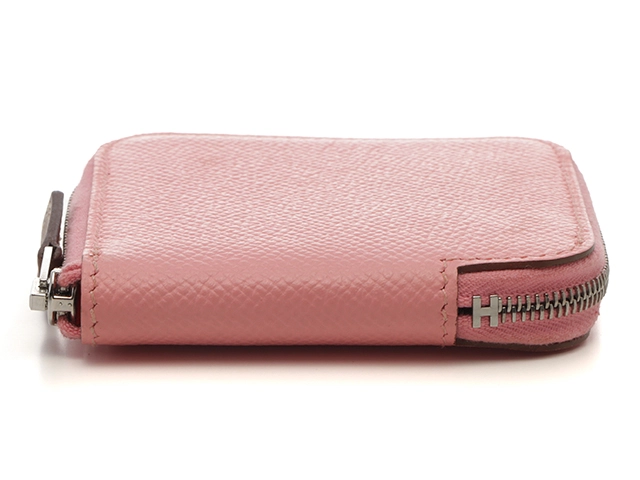 HERMES　エルメス　アザップシルクインコインケース　ローズコンフェッティ　SV　ヴォーエプソン　シルク　Y刻印（2020年頃製造）【431】2143000726278