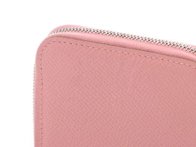 HERMES　エルメス　アザップシルクインコインケース　ローズコンフェッティ　SV　ヴォーエプソン　シルク　Y刻印（2020年頃製造）【431】2143000726278