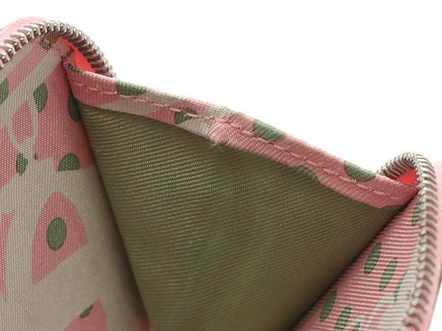 HERMES　エルメス　アザップシルクインコインケース　ローズコンフェッティ　SV　ヴォーエプソン　シルク　Y刻印（2020年頃製造）【431】2143000726278