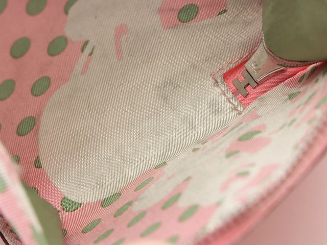 HERMES　エルメス　アザップシルクインコインケース　ローズコンフェッティ　SV　ヴォーエプソン　シルク　Y刻印（2020年頃製造）【431】2143000726278