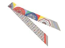 HERMES エルメス ツイリー L'EFFET KALEIDOSCOPE ジョーヌ