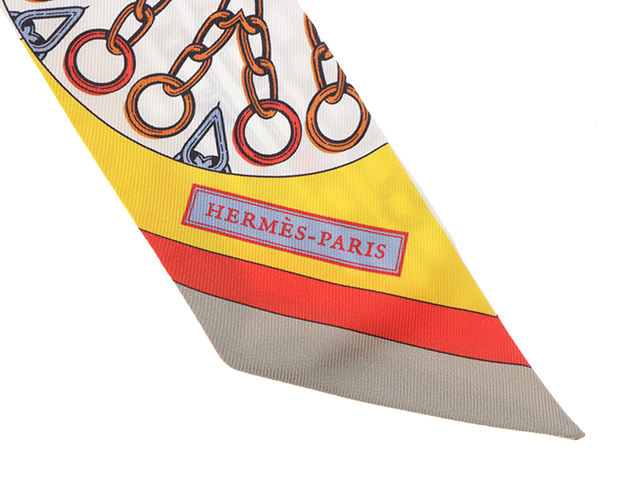 HERMES エルメス ツイリー L'EFFET KALEIDOSCOPE ジョーヌ