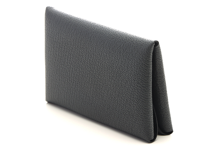 【24時間以内/匿名配送】極美品✨ エルメス カルヴィデュオ 水色 B刻印 HERMES エルメス カルヴィデュオヴェルソ シェーブル グリ