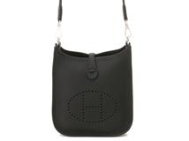 HERMES エルメス ショルダーバック エヴリンTPM トリヨンクレマンス ブラック/シルバー金具 K刻印(2025年頃)  新品同様品【472】YK
