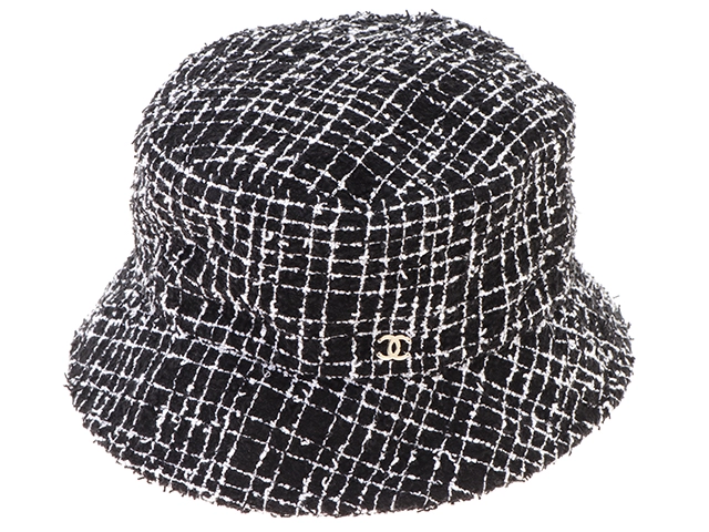 UNTORN バケットハット　CHANEL ツイード CHANEL 【新品未使用】シャネル バケットハット ツイード オフ