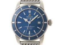 BREITLING　ブライトリング　スーパーオーシャン・ヘリテージ42　A1732116/C832　ステンレス　ブルー文字盤/ブルーベゼル　男性用自動巻時計【473】