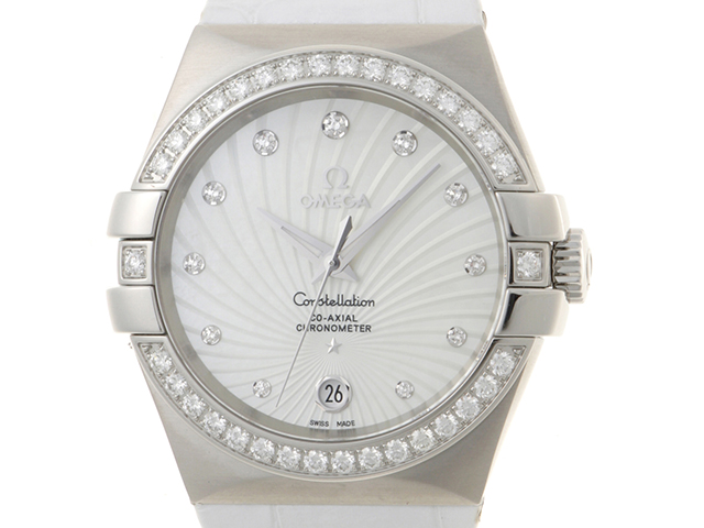 し*も様 OMEGA コンステレーションカレ　ダイヤベル　クォーツ ダイヤモンド 楽天市場】オメガ OMEGA コンステレーション ダイヤベゼル シェル文字