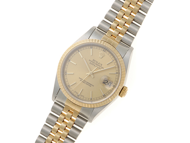 ロレックス　箱　16233 デイトジャスト　91年購入 ロレックス デイトジャスト コンビ 1991年製 Ref.16233 箱、ギャラ付き