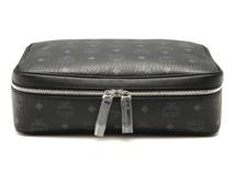 MCM エムシーエム ヴィセトス Ottomar トラベルケース ブラック コーティングキャンバス/レザー MXZESTT03BK001【472】YY
