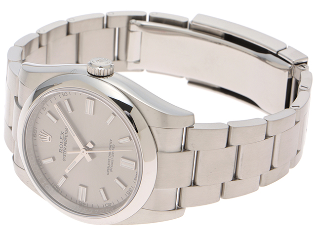 健*太様 ROLEX 自動巻き 腕時計 シルバー文字盤 ロレックス オイスターパーペチュアル・デイト シルバー文字盤