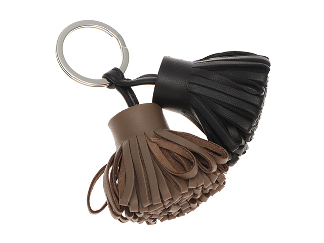 HERMES エルメス カルメン・ウノドス ブラック/エトゥープ/SV