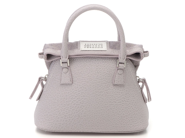 【美品】MAISON MARGIELA 5AC マイクロ Maison Margiela 5AC Micro Shoulder Bag Leather Black Women's