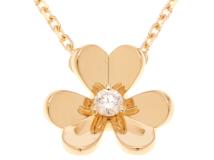 Van Cleef & Arpels　ヴァン クリーフ&アーペル　フリヴォルミニ　ネックレス　K18イエローゴールド　ダイヤモンド　2.9g　2143000731777　【471】L