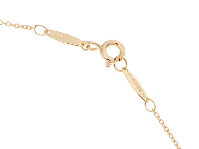 K18極美品ティファニーバイザヤードイエローゴールドダイヤモンド1P 極