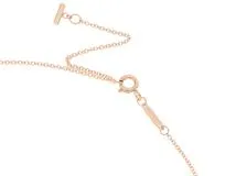 TIFFANY＆CO　ティファニー　Tスマイルミニ　ネックレス　K18ピンクゴールド　ダイヤモンド　2.0g　2143000731821　【471】L