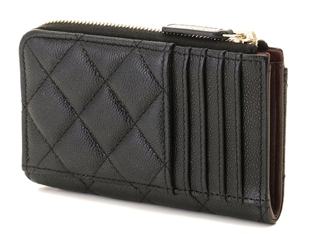 CHANEL キャビアスキン黒 ケース　財布　カード入れフラグメントケース シャネル CHANEL フラグメントケース カードケース マトラッセ