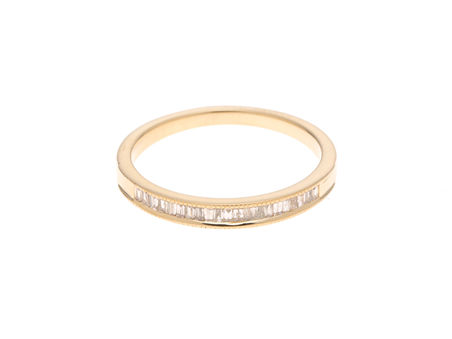 agete アガット リング 指輪 K18 ゴールド ダイヤモンド 0.20ct 13号