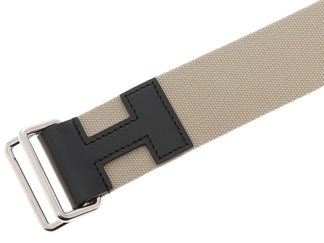 HERMES エルメス ベルト Hバックル ベルトノマド40 ハンター牛革製  