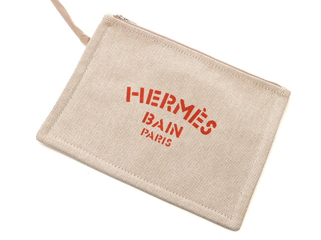 HERMES 　エルメス　ハンドバッグ　トートバッグ　セバスド　ブラージュ　ナチュラル・オレンジ・マルチ 　ポーチあり　【472】HA