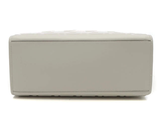 FENDI　フェンディ　ＦＦエンボス　サンシャイン　ミディアム　ホワイト　2WAYバッグ　カーフ【431】2143000733993