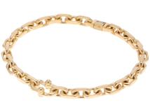 TIFFANY＆CO　ティファニー　１８３７メイカーズナロー　ブレスレット　K18 ゴールド　31.5g　2143000735133【437】