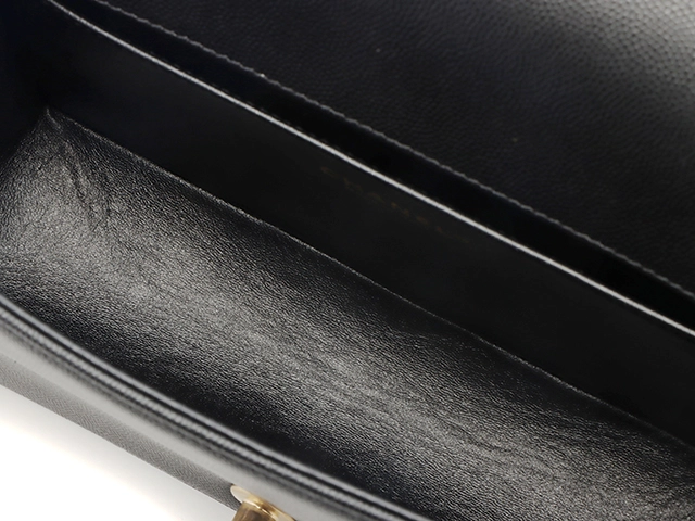 CHANEL　シャネル　ボーイシャネル25　チェーンショルダー 　ブラック/ゴールド金具 　キャビア　【471】M